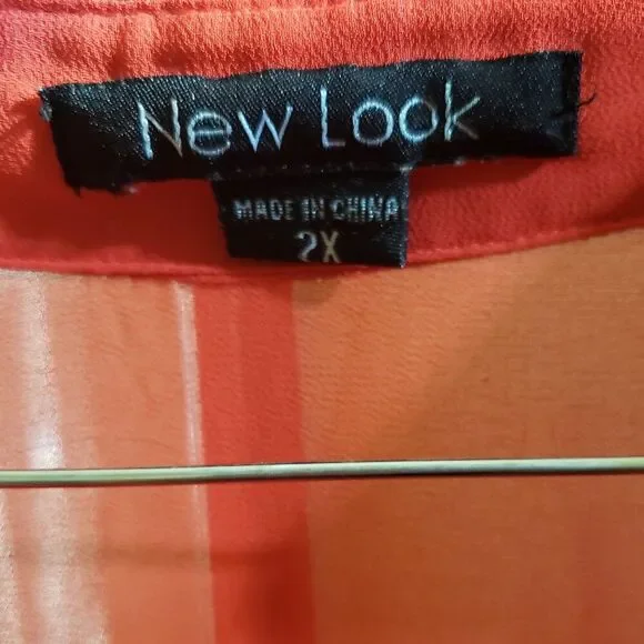 🌸New Look Woman's Lightweight Orange Dress with Zip Pockets - Picture 5 of 5